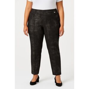 CALVIN KLEIN Black Stretch‎ Tapered Legs Pants Womens Size PL